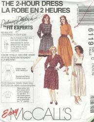 6119 McCalls  2 HR PERFECT DRESS LENGTHS PATTERN  10-14, 12-14, 16-20 choice
